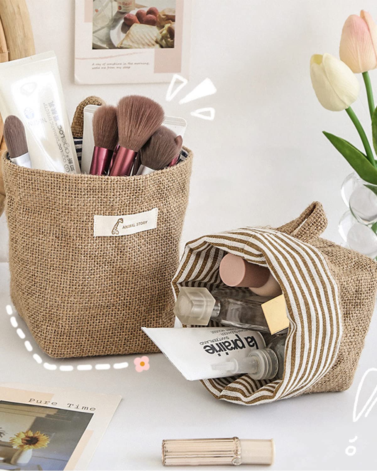3 Pcs Small Hanging Storage Basket, Hanging Bag, Wall Hanging Basket