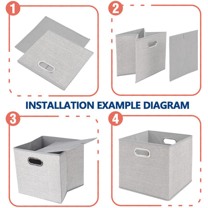 ARVINKEY 2 Pack Foldable Storage Boxes, 20L Non-Woven Fabric Storage Cubes with Handles