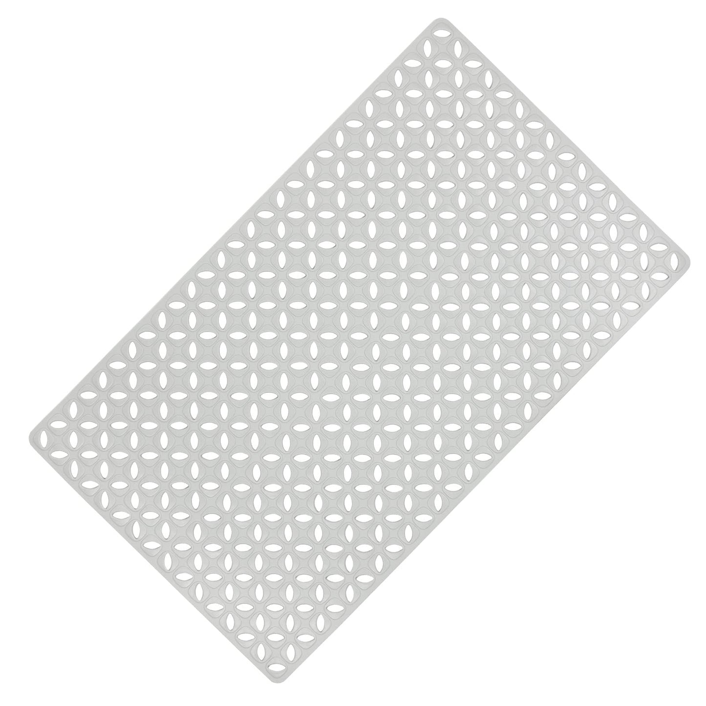 WELTRXE Non Slip Bathtub Shower Mat, Soft TPE Anti-Slip Bathroom Mat, Odorless, Strong Suction Cups, Good Drainage Hole, Machine Washable