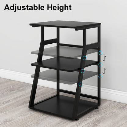PUNCIA 50x40x75cm Printer Stand, 3 Tier Printer Table with Storage