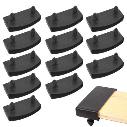 12 Pcs Plastic Bed Slat Holders, Bed Slats Holders, Black Replacement Bed Slats Holders, Plastic Bed Slat Caps