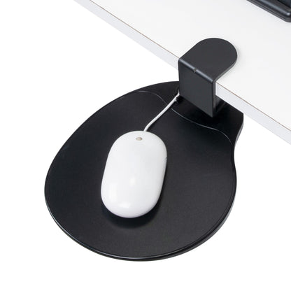 EHO Clamp on Mouse Platform, Clip on Pad Rotating 360 Degree, Ergonomic Mouse Tray Attachment, Mouse Pad, Slide Out Tray