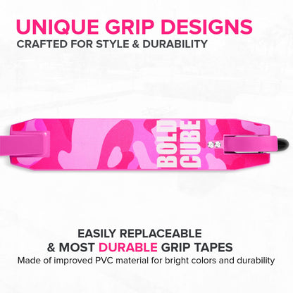 BOLDCUBE Stunt Scooter Pink for Kids Ages 6-12 8-12 Years | Freestyle Pro 360? | Aluminium Deck | ABEC 7 | Micro Crystalized Deck