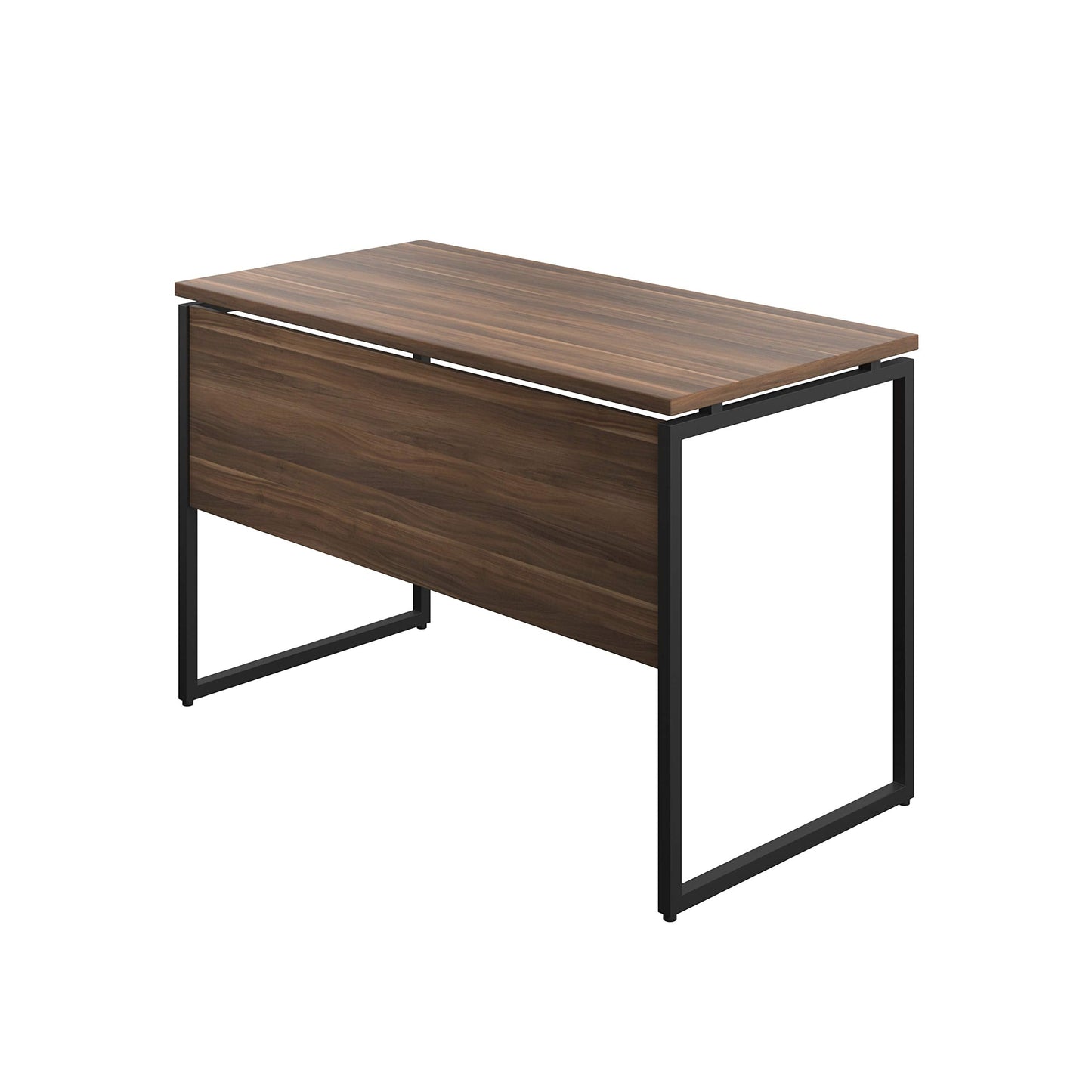Office Hippo Narrow Walnut Desk for Small Spaces, 120 x 60 x 76 cm