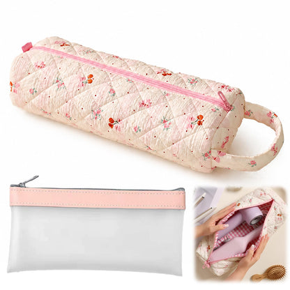 Hair Dryer Bag, Floral Pattern Portable Hair Tool Bag with Storage Bag