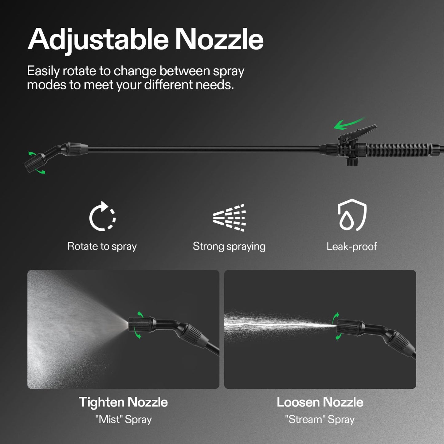 VIVOSUN 8L Pump Pressure Sprayer, Pressurized Lawn & Garden Water Spray Bottle with Adjustable Shoulder Strap, Pressure Relief Valve, for Spraying