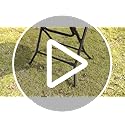 PHI VILLA Folding Side Table, Foldable Coffee Table, Outdoor Garden Table, Small Round Patio Table - Black