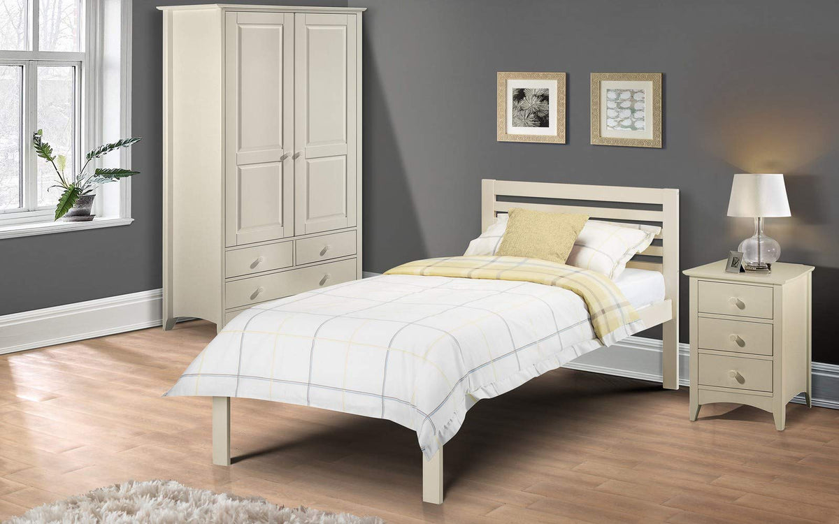 Julian Bowen Slocum Bed, Single, White - W100 x D195cm