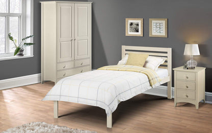 Julian Bowen Slocum Bed, Single, White - W100 x D195cm