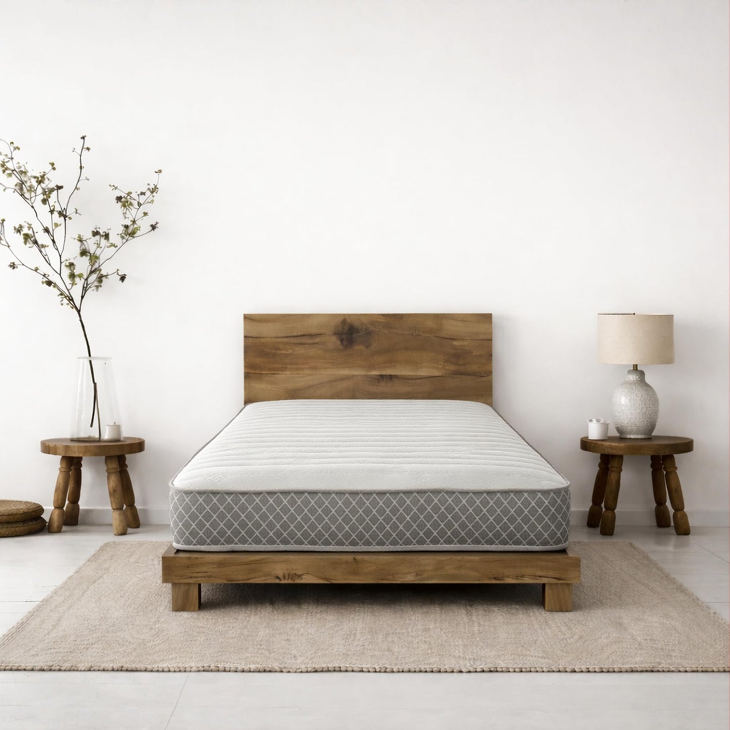 Starlight Beds Nebraska Grey Small Single Mattress - 2ft6 x 6ft3