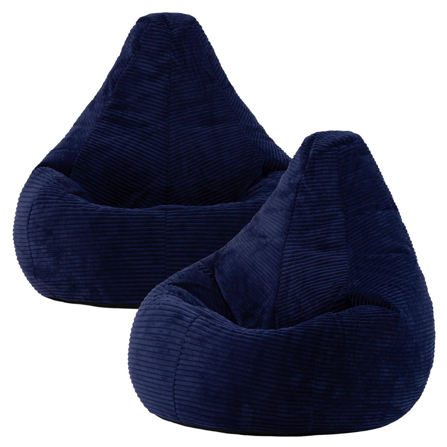 icon Dalton Cord Bean Bag with Filling Included, Set of 2, Blue