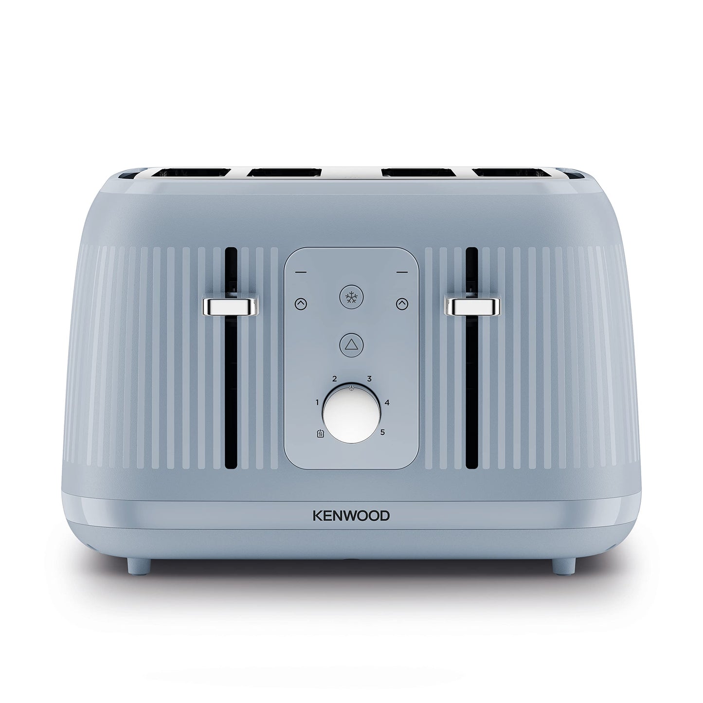 Kenwood Dawn Toaster, 4 Slot Toaster, Reheat, 5 Browning Settings, Defrost and Cancel Functions, Pull Crumb Tray, TFP09.000BL, 1800W, Stone Blue