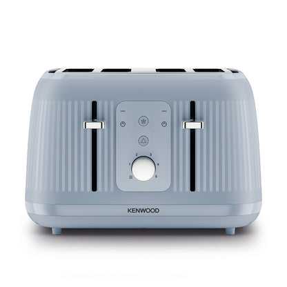Kenwood Dawn Toaster, 4 Slot Toaster, Reheat, 5 Browning Settings, Defrost and Cancel Functions, Pull Crumb Tray, TFP09.000BL, 1800W, Stone Blue