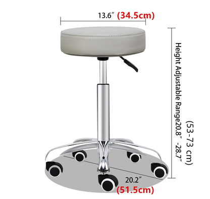 Grace&Grace Adjustable Rolling Stool Chair with Wheels for Massage Beauty Salon Shop Home Kitchen,Heavy Duty Rolling Swivel Stool