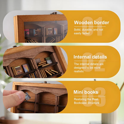 YoyoMeta Anxietys Relief Bookshelf Anxiety Bookshelf Shake Away Your Bookshelf Decoration Book Display Book Shelf for Book Lovers Ornaments Miniature