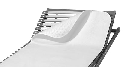 SETEX N450 Mattress Underlay with Grip Pads, Classic Design, White, Polyester, white, 140 x 200 cm