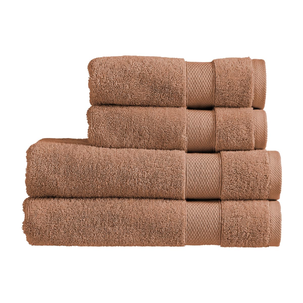 Christy Refresh Bath Towel Set | Set of 4 | 2 Bath 2 Hand | Quick Dry | Gentle Pastel Tones | Soft Absorbent Bathroom Towels | 100% Cotton 550GSM |