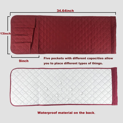 BEISIJIA Sofa Armrest Organiser, Hanging Caddy Storage Bag for Armchair Couch, Remote Control Holder for Phone, Books, Magazines, Glasses