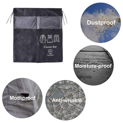 Exleco Cover for clothes rack, 120 x 120 cm, anti-dust cover, dust protection from moisture, coat stand, clothes protective cover, dustproof