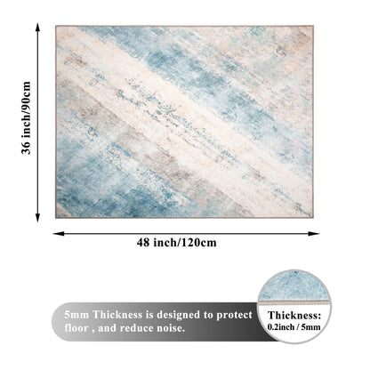 Honorstar Office Chair Mat for Hardwood Floor & Tile Floor 90×120cm Desk Chair Mat Rectangular Rug Floor Protector Gaming Chair Mat for Low Pile