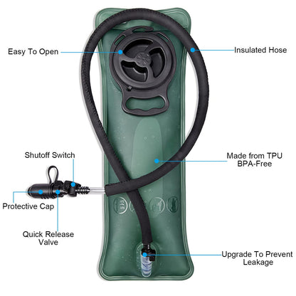 G4Free Military Hydration Backpack with Upgraded 2.5L Bladder Pack for Hiking, Cycling, Walking and Climbing