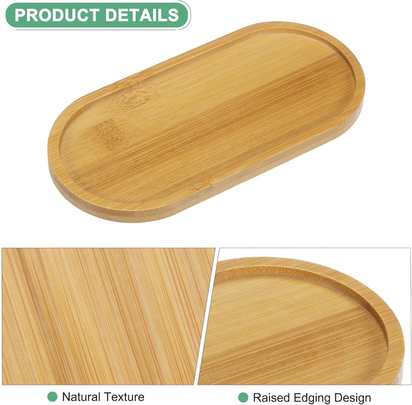 Bamboo Soap Tray, Wooden Soap Dispenser Tray, Bathroom Kitchen Accessories