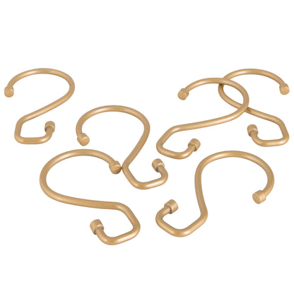 Bath Bliss 12 Pack Shower Curtain Rings | Dimensions: 3.1" x 1.8' x 0.24" | S Shaped Design | Fits Over Standard Size Shower Rod | Easy to Install