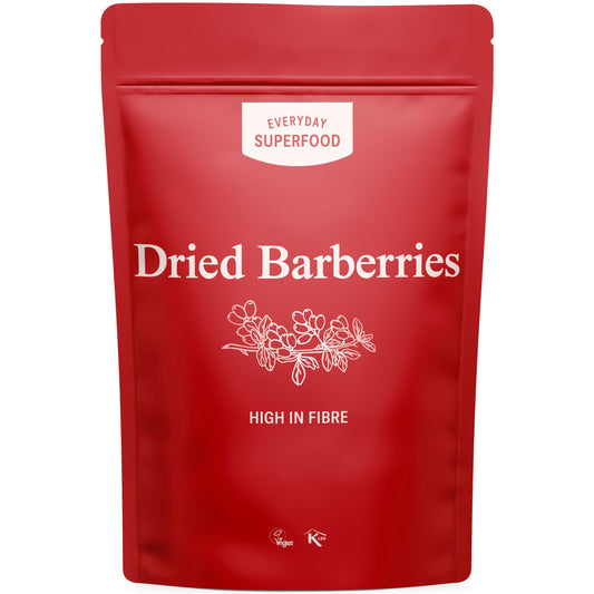 Everyday Superfood Dried Barberries 190g, Raw & Natural, Great Dried Cranberries Alternative, Certified Vegan & Kosher