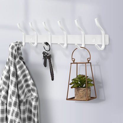 MEIJO Coat Hooks Wall Mounted, Coat Rack Wall Mounted Stainless Steel with 4 Hooks Heavy Duty Coat Hooks for Door, Bedroom, Bathroom, Kitchen
