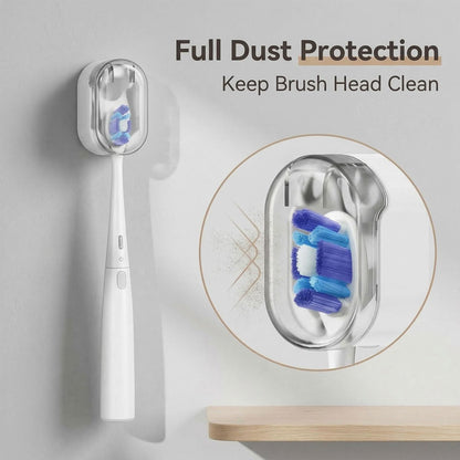 FOTINOR 2-Pack Wall Mounted Toothbrush Holder for Bathroom