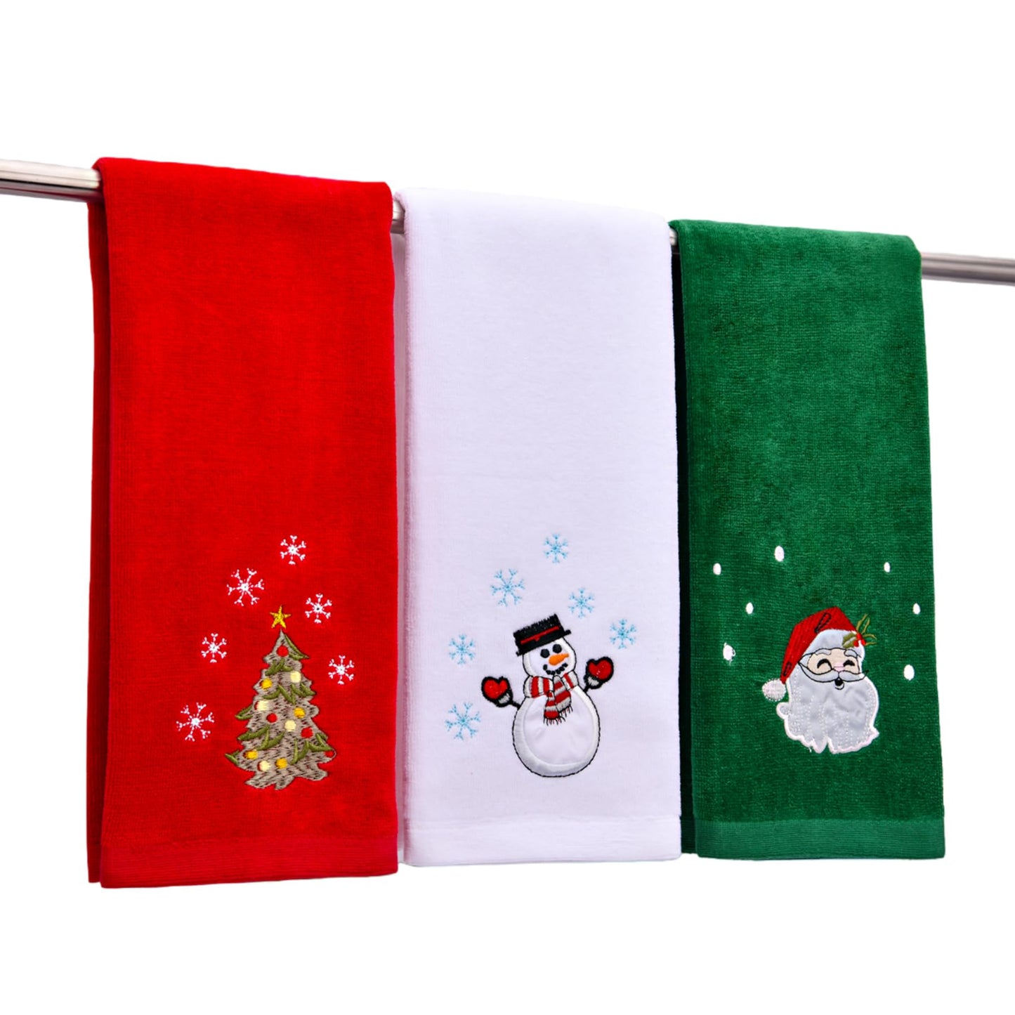 Large Size Grinch Christmas Hand Towels 16" x 27", 100% Pure Cotton Bathroom Decorative Grinch Towels Washcloths Kitchen Merry Grinchmas Towels Stink