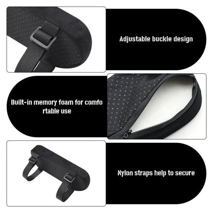 Office Chair Arm Pads, Memory Foam Armrest Covers for Elbow Support, Reducing Forearm Pressure During Work and Gaming