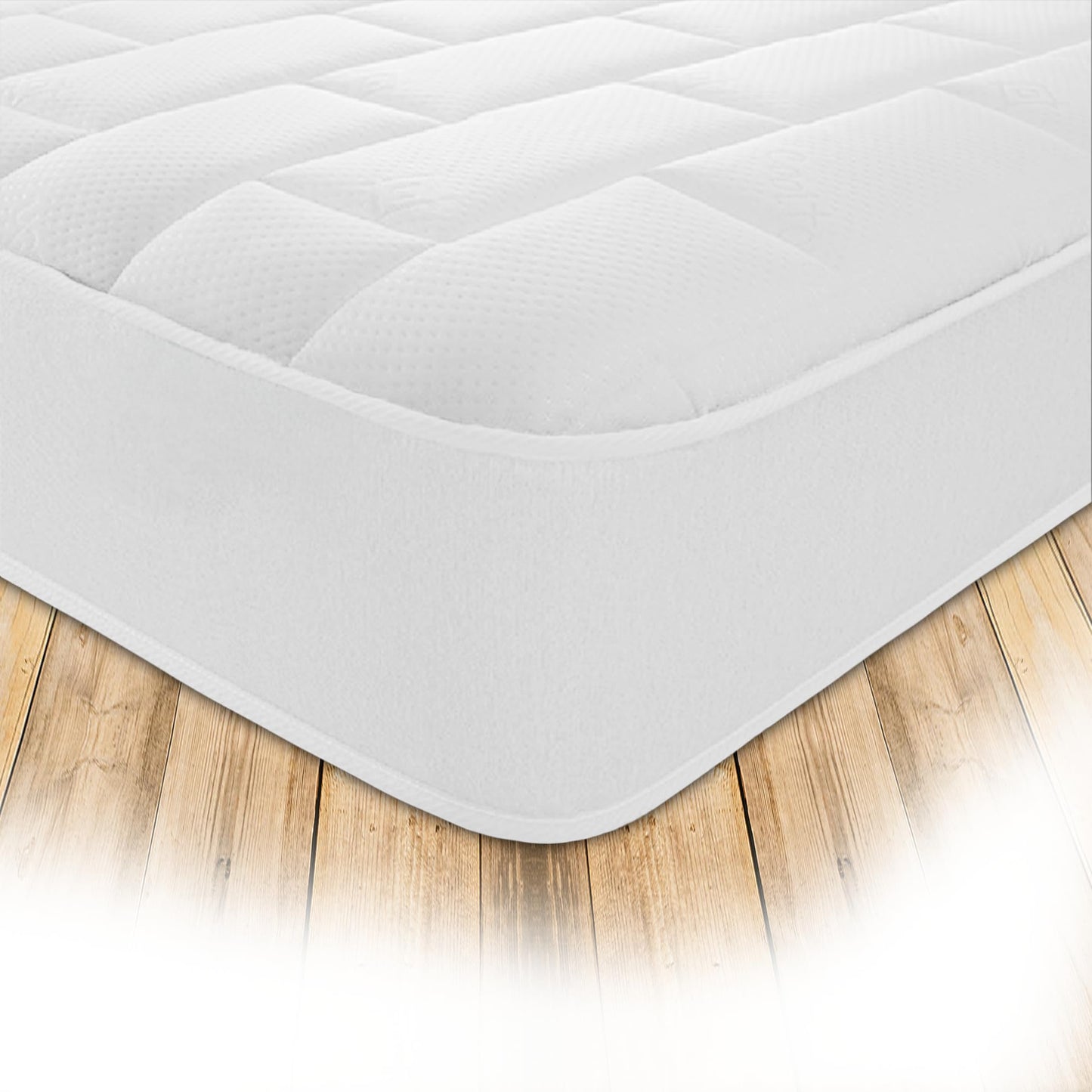 Starlight Beds White Tile Small Single Mattress - 75x190x18cm