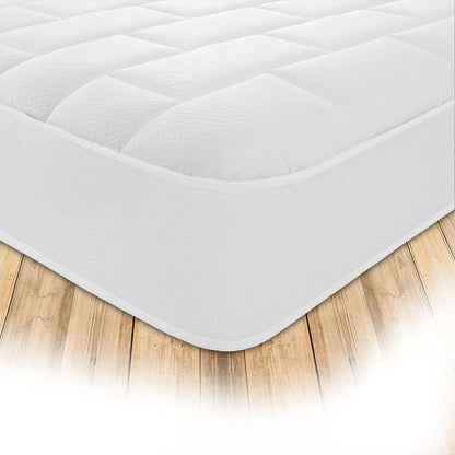 Starlight Beds White Tile Small Single Mattress - 75x190x18cm