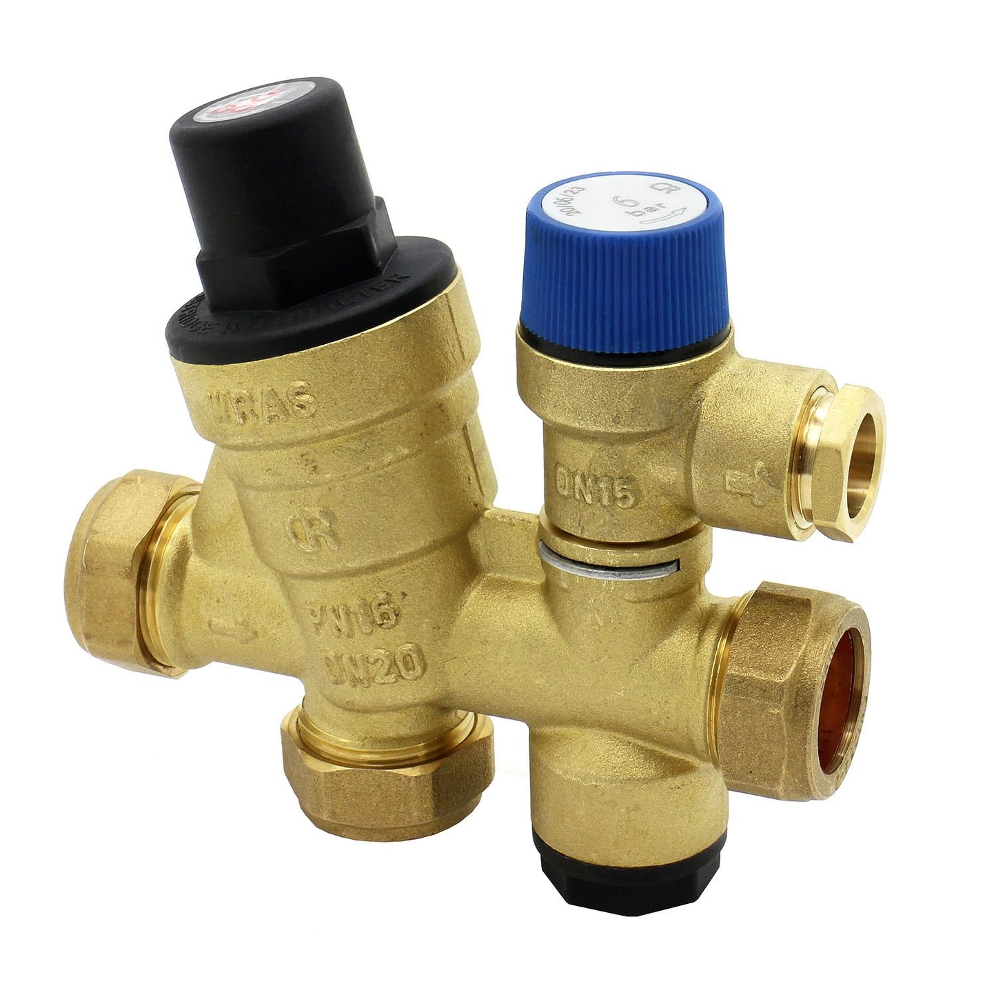 Inlet Control Multibloc Valve Group for Cylinder - 3 Bar Pressure Reducing Valve with 6 Bar Pressure Relief