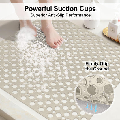 EIVINJE Shower Mat Non Slip Anti Mould: 53 x 53 cm Square Shower Mats for Inside Shower