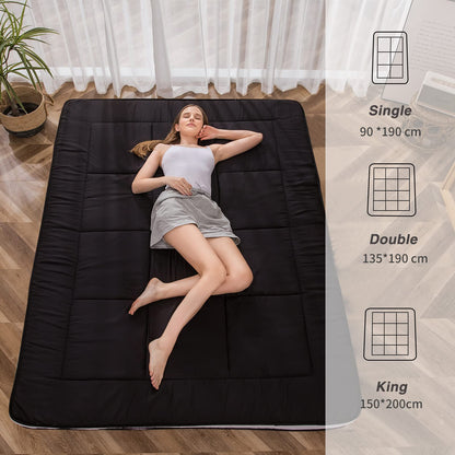 MAXYOYO Futon Mattress, Padded Japanese Floor Mattress Quilted Bed Mattress Topper