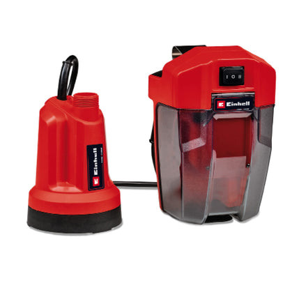 Einhell Power X-Change 18V Clean Water Pump | Submersible Pump For Emptying Pools And Hot Tubs, Flat Suction Up To 1 mm, 4500 l/h, 0.8 Bar | GE-SP 18
