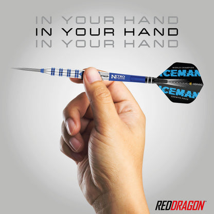 RED DRAGON Gerwyn Price Originals 26 Gram - Tungsten Steel Darts Set with Flights and Stems