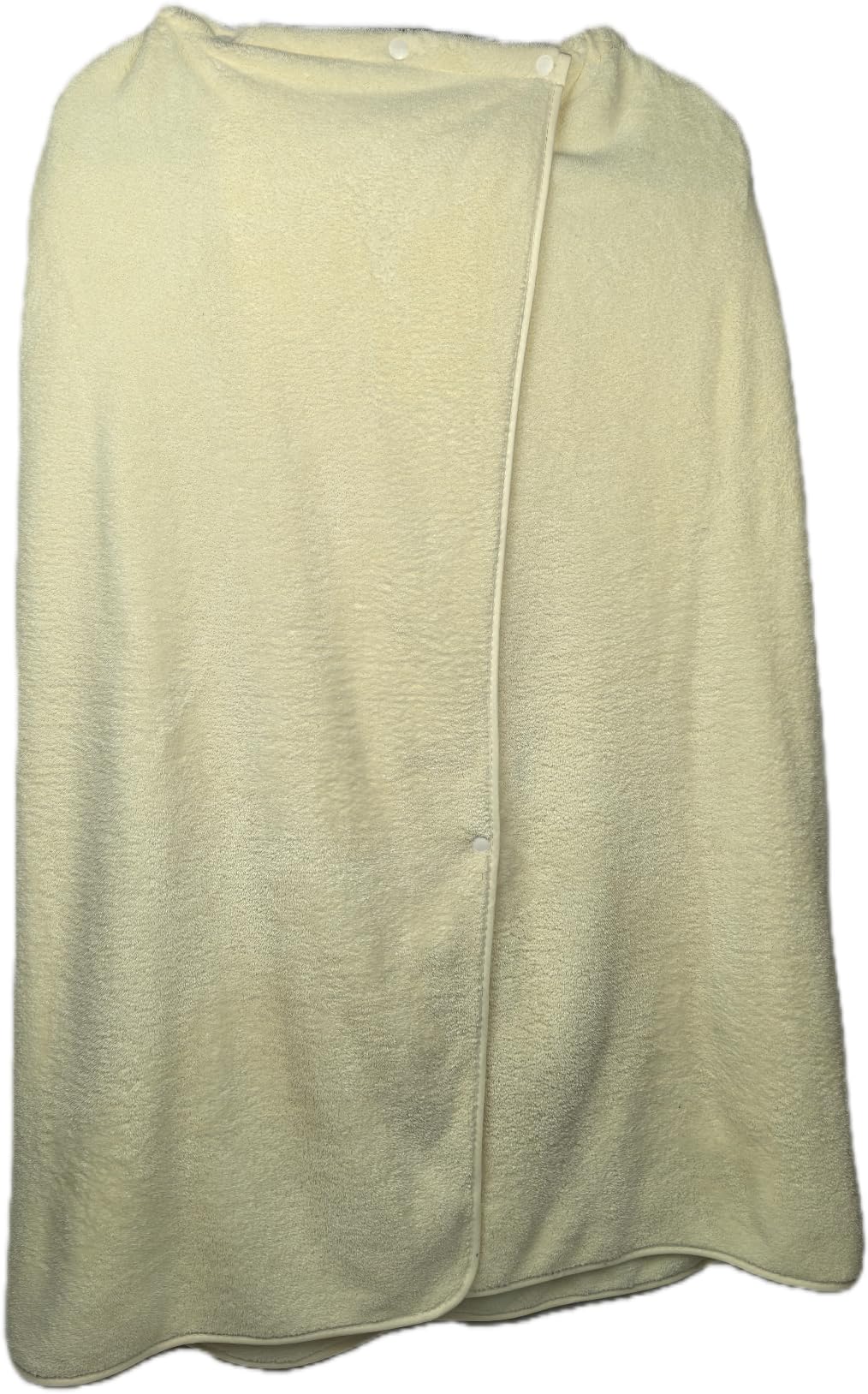 SOFTBATFY Women Microfiber Bath Wrap Towel and Hair Drying Towel - Adjustable Soft Body Wraps Dress with Hair Towel (Beige)