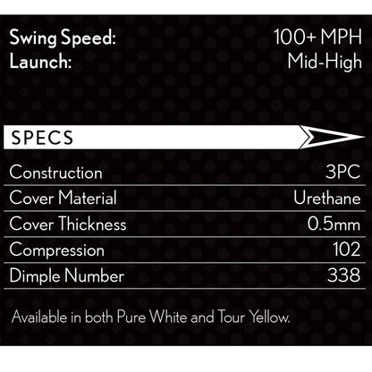 Srixon Z Star XV 8 - Dozen Premium Golf Balls - Tour Level - Performance - Urethane - 4 pieces - Premium Golf Accessories and Golf Gifts