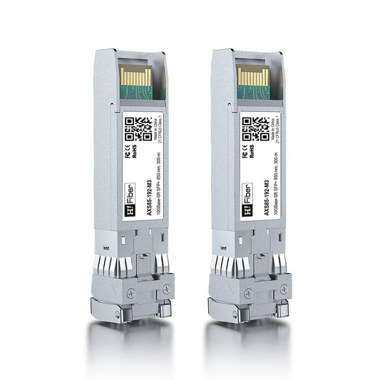 2 pack,10G Multimode SFP+ LC Module, 10GBase-SR Fiber Transceiver for Cisco SFP-10G-SR, Meraki MA-SFP-10GB-SR, Ubiquiti UniFi UF-MM-10G, Mikrotik,