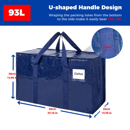 ZFWDSY Moving Bags 93 L,6-Pack Storage Bags Moving Boxes Alternatives