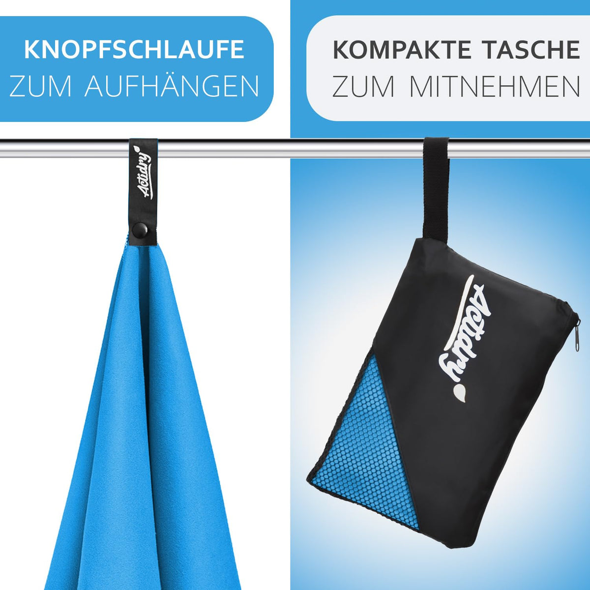 Actidry Microfibre Towel - light and absorbent - 9 colours S M L XL sizes - great for beach, sports and outdoor activity - S (40 x 80 cm) 2 pieces