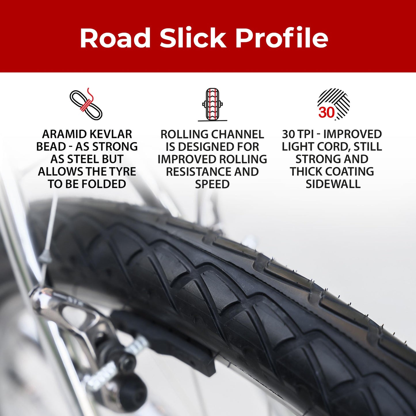Fincci Set Slick Bike Tyres 26 x 2.126 with 2x Inner Tube Presta - Pair Foldable Bicycle Tyres 54-559 Tyre for Cycle, Road,Mountain, MTB Bicycle -