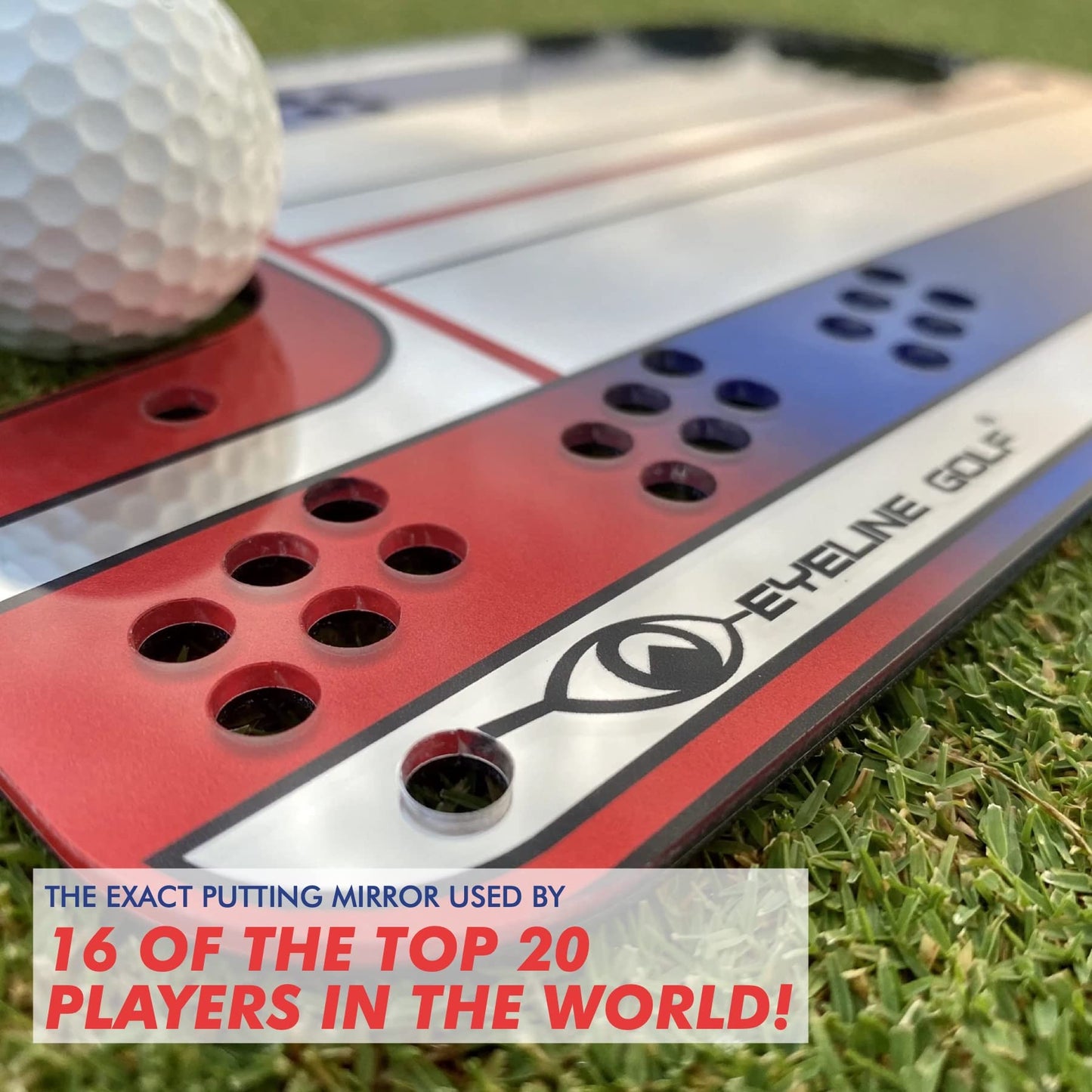 EyeLine Golf Putting Mirror Training Aid ? Perfect for Alignment and Stroke Improvement Drills ? Indoor and Outdoor Practice, Used by Tour Pros