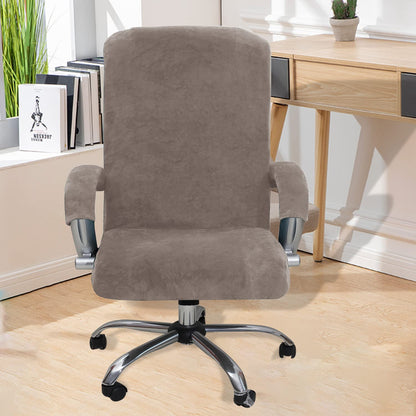Bestenrose Velvet Office Chair Cover Stretch Computer Desk Armchair Covers