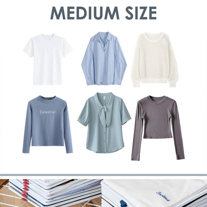 Adorila 10 Pack T-Shirt Organiser for Kids & Small Clothes, Medium Size