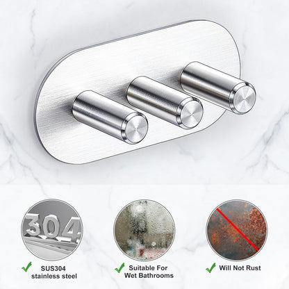 YAYINLI Toothbrush Holder, Electric Toothbrush Holder Wall Mounted, Anti-Rust Metal Toothbrush Head Holders for Bathroom