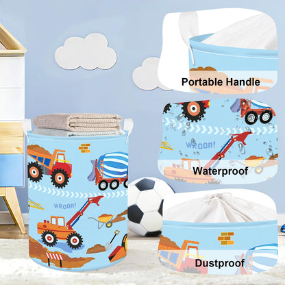 HUUMONSS Foldable Laundry Hmaper Large Kid Toy Basket, 63L
